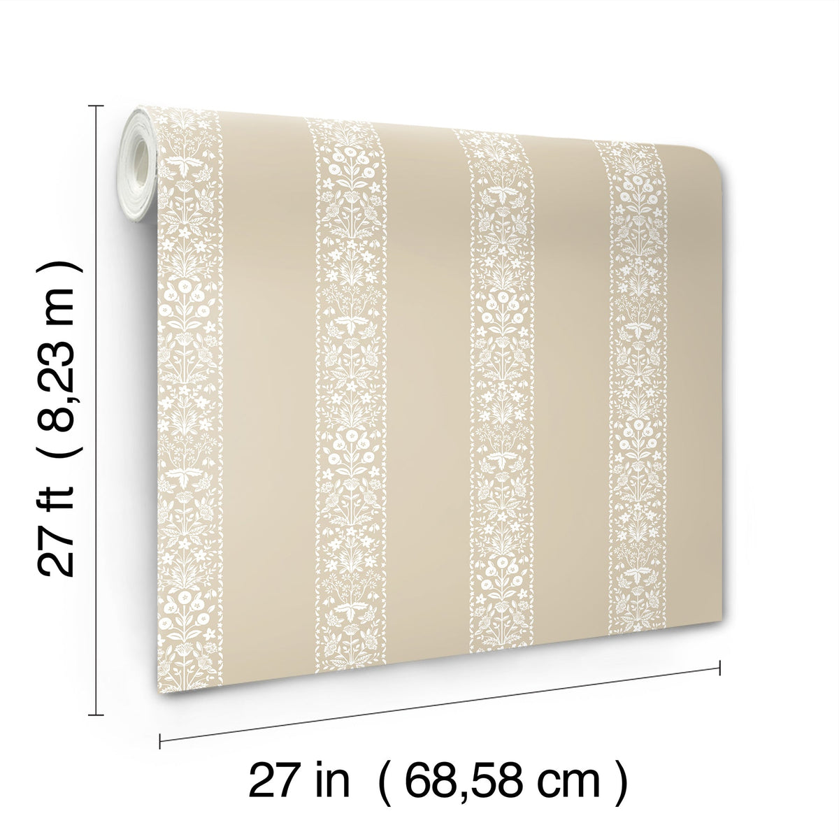 Rifle Paper Co. 4212-84394 Estee Stripe Linen Wallpaper