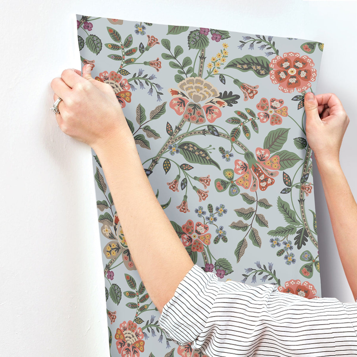 Rifle Paper Co. 4212-84398 Gracie Blue Wallpaper