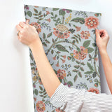 Rifle Paper Co. 4212-84398 Gracie Blue Wallpaper