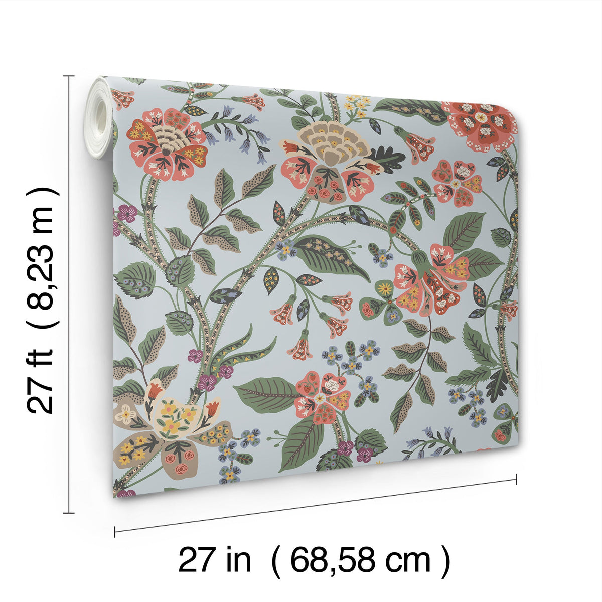 Rifle Paper Co. 4212-84398 Gracie Blue Wallpaper