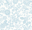 Rifle Paper Co. 4212-84401 Gracie Garden Blue & White Wallpaper