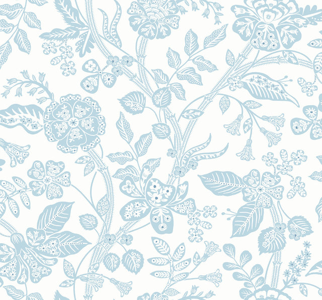 Rifle Paper Co. 4212-84401 Gracie Garden Blue & White Wallpaper