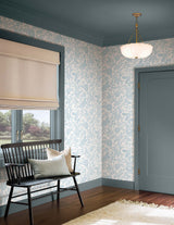 Rifle Paper Co. 4212-84401 Gracie Garden Blue & White Wallpaper