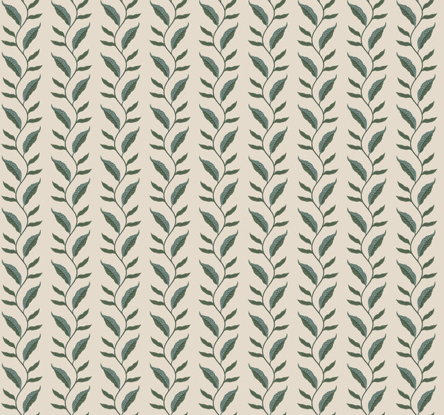 Rifle Paper Co. 4212-84404 Seagrass Emerald & Linen Wallpaper