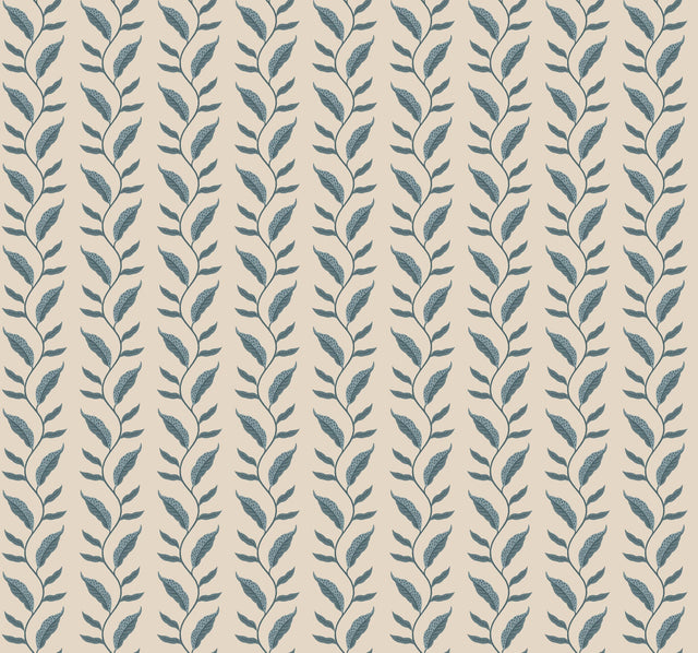 Rifle Paper Co. 4212-84405 Seagrass Slate & Linen Wallpaper