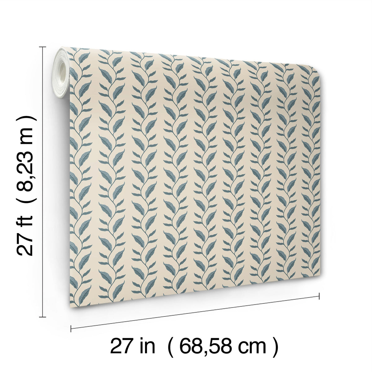 Rifle Paper Co. 4212-84405 Seagrass Slate & Linen Wallpaper