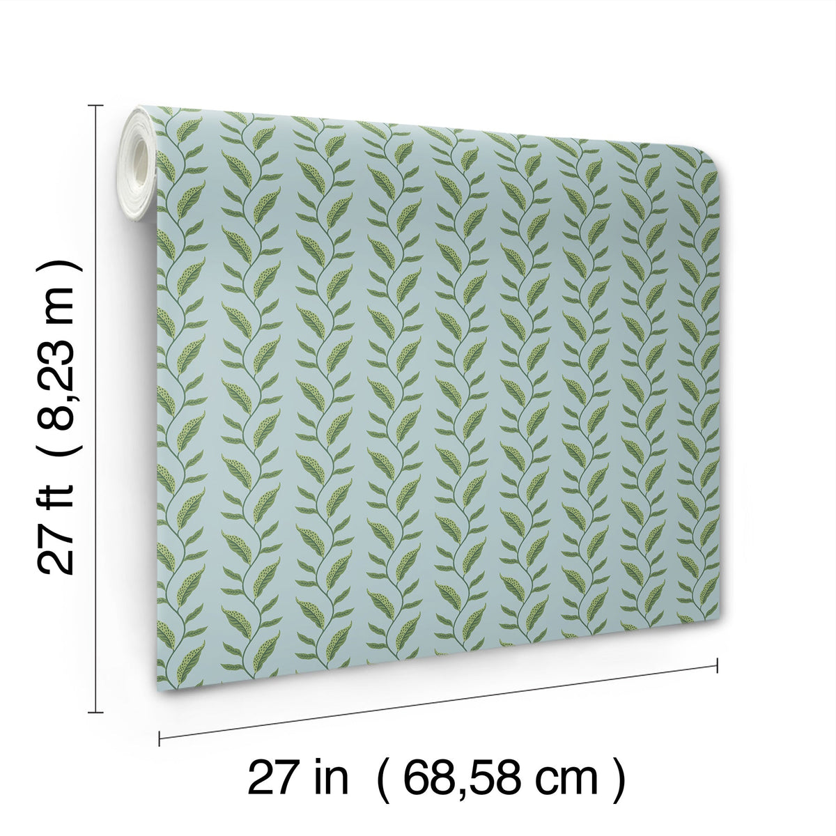 Rifle Paper Co. 4212-84406 Seagrass Blue Wallpaper