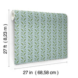 Rifle Paper Co. 4212-84406 Seagrass Blue Wallpaper