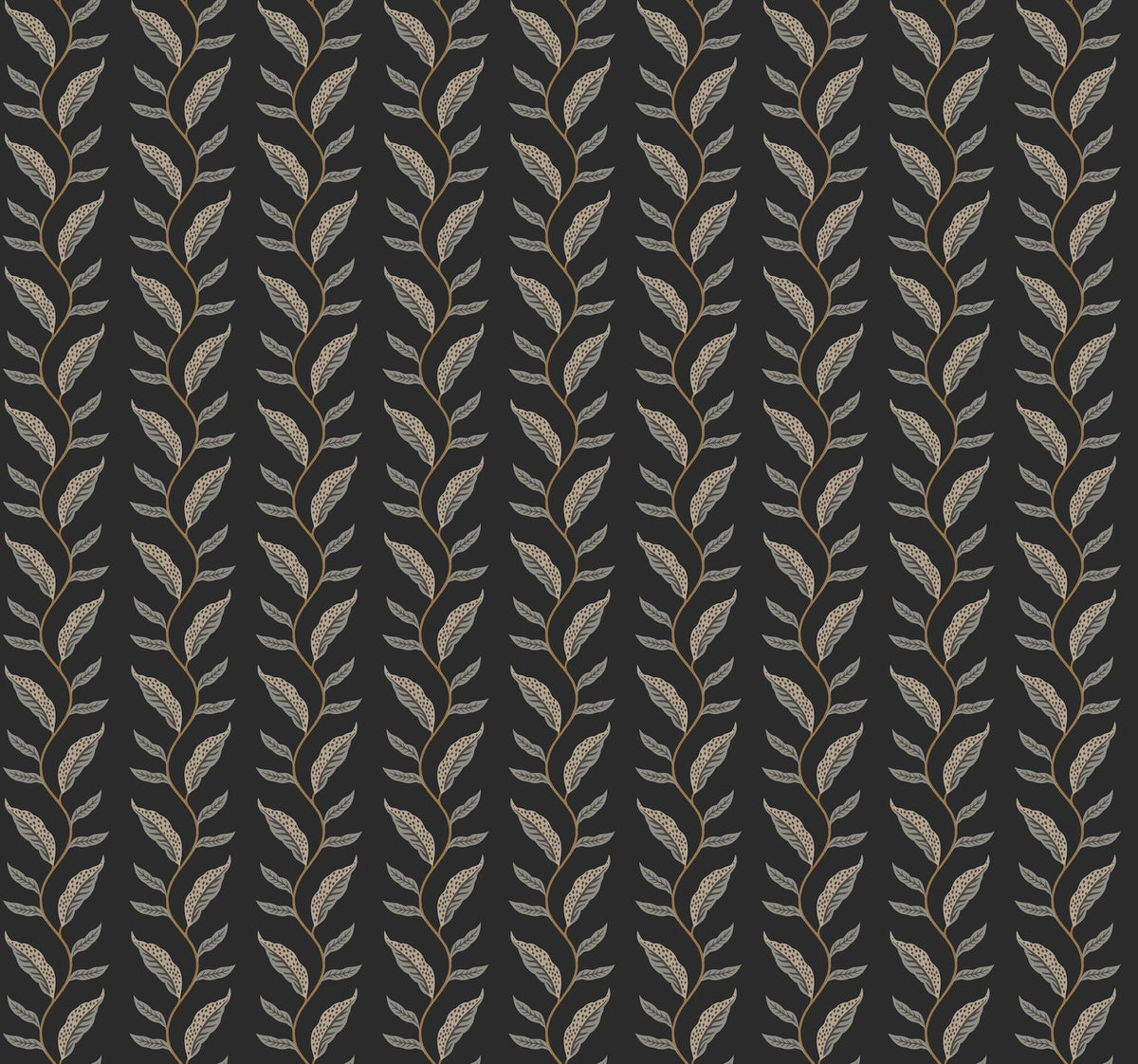 Rifle Paper Co. 4212-84408 Seagrass Black Wallpaper
