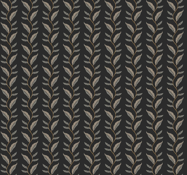 Rifle Paper Co. 4212-84408 Seagrass Black Wallpaper