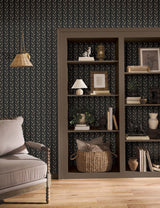 Rifle Paper Co. 4212-84408 Seagrass Black Wallpaper