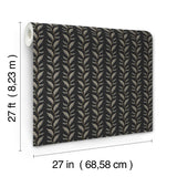 Rifle Paper Co. 4212-84408 Seagrass Black Wallpaper