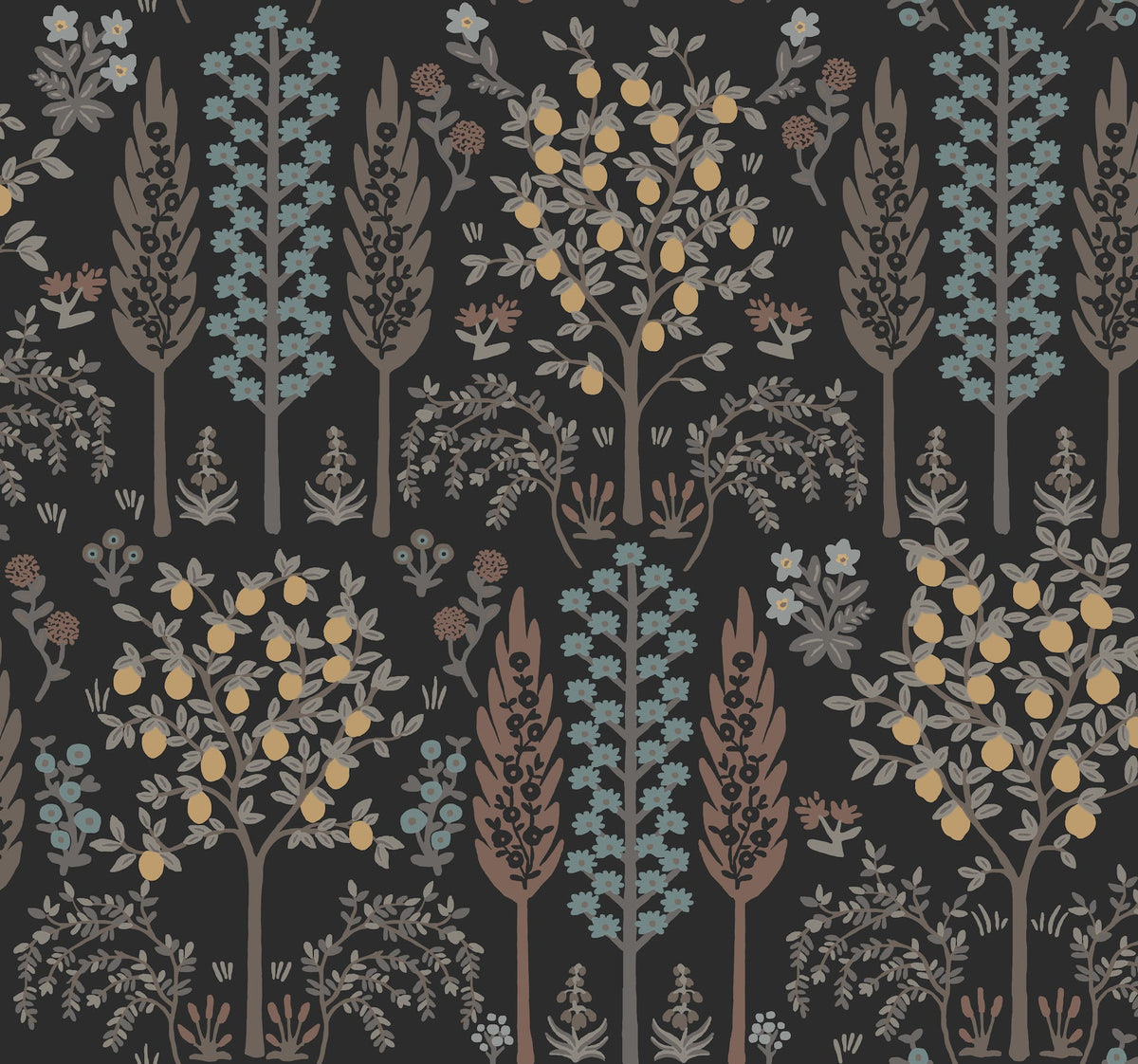 Rifle Paper Co. 4212-84409 Fenna Black Wallpaper