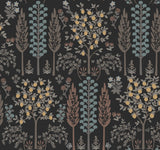 Rifle Paper Co. 4212-84409 Fenna Black Wallpaper