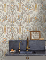 Rifle Paper Co. 4212-84410 Fenna Gold Wallpaper