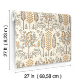 Rifle Paper Co. 4212-84410 Fenna Gold Wallpaper