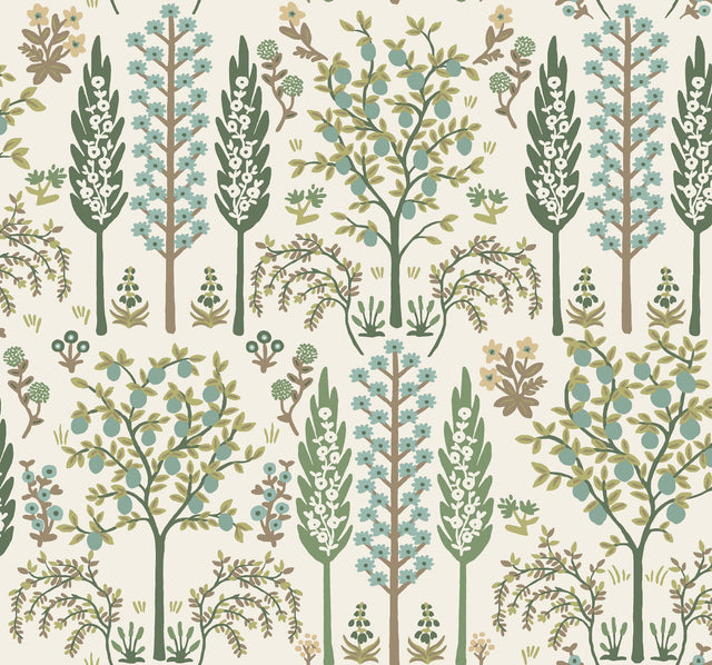 Rifle Paper Co. 4212-84411 Fenna Green Wallpaper