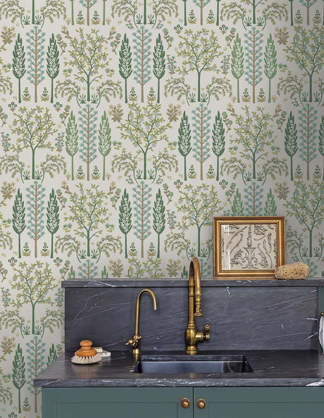 Rifle Paper Co. 4212-84411 Fenna Green Wallpaper