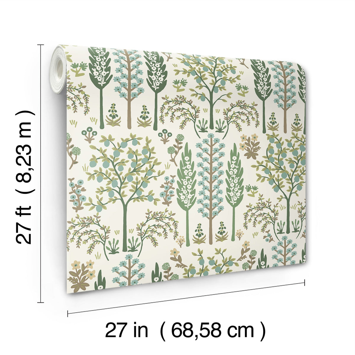 Rifle Paper Co. 4212-84411 Fenna Green Wallpaper