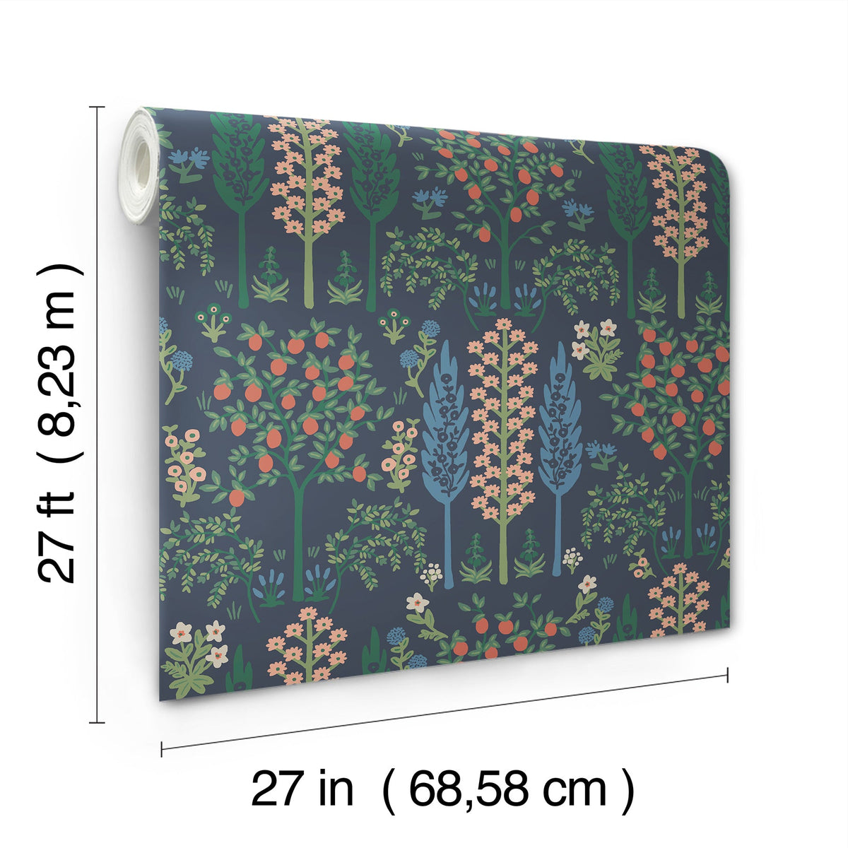 Rifle Paper Co. 4212-84412 Fenna Navy Multi Wallpaper