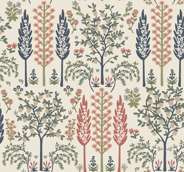Rifle Paper Co. 4212-84413 Fenna Cream Multi Wallpaper