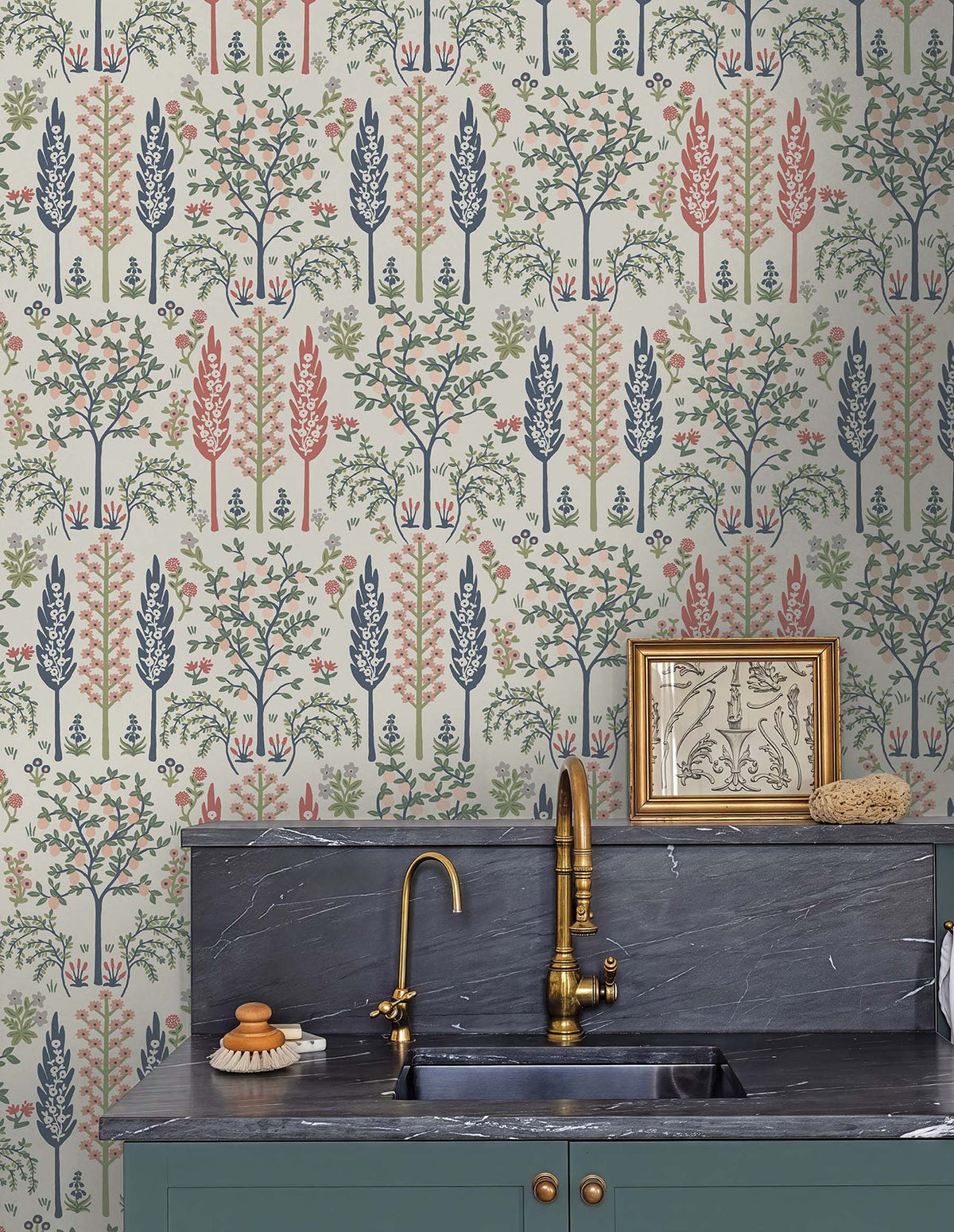 Rifle Paper Co. 4212-84413 Fenna Cream Multi Wallpaper