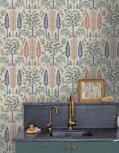 Rifle Paper Co. 4212-84413 Fenna Cream Multi Wallpaper