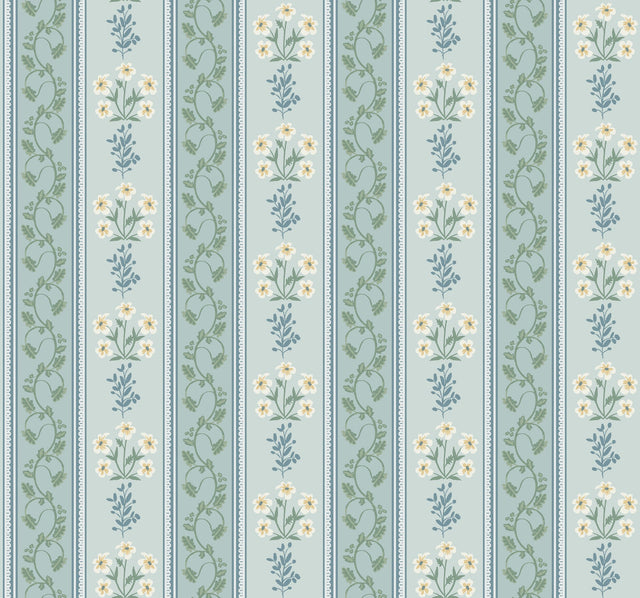 Rifle Paper Co. 4212-84414 Portico Blue Wallpaper