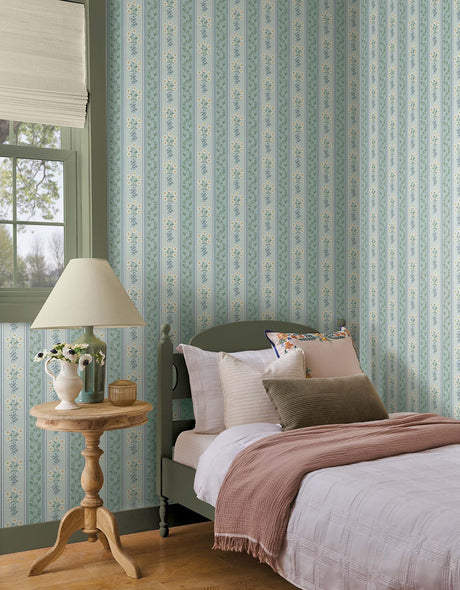 Rifle Paper Co. 4212-84414 Portico Blue Wallpaper