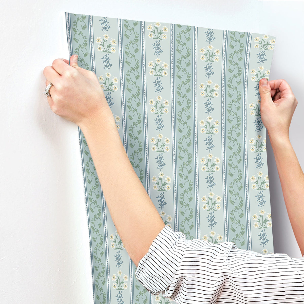 Rifle Paper Co. 4212-84414 Portico Blue Wallpaper