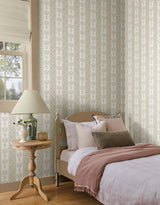 Rifle Paper Co. 4212-84415 Portico White Wallpaper