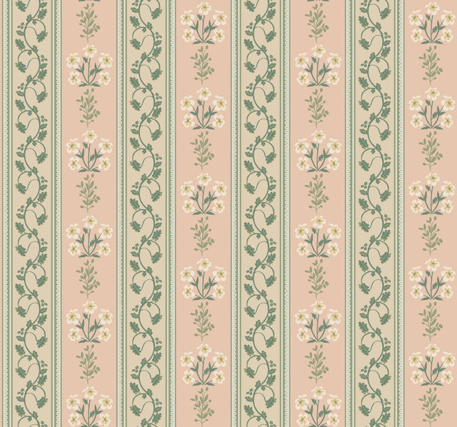 Rifle Paper Co. 4212-84416 Portico Blush Wallpaper