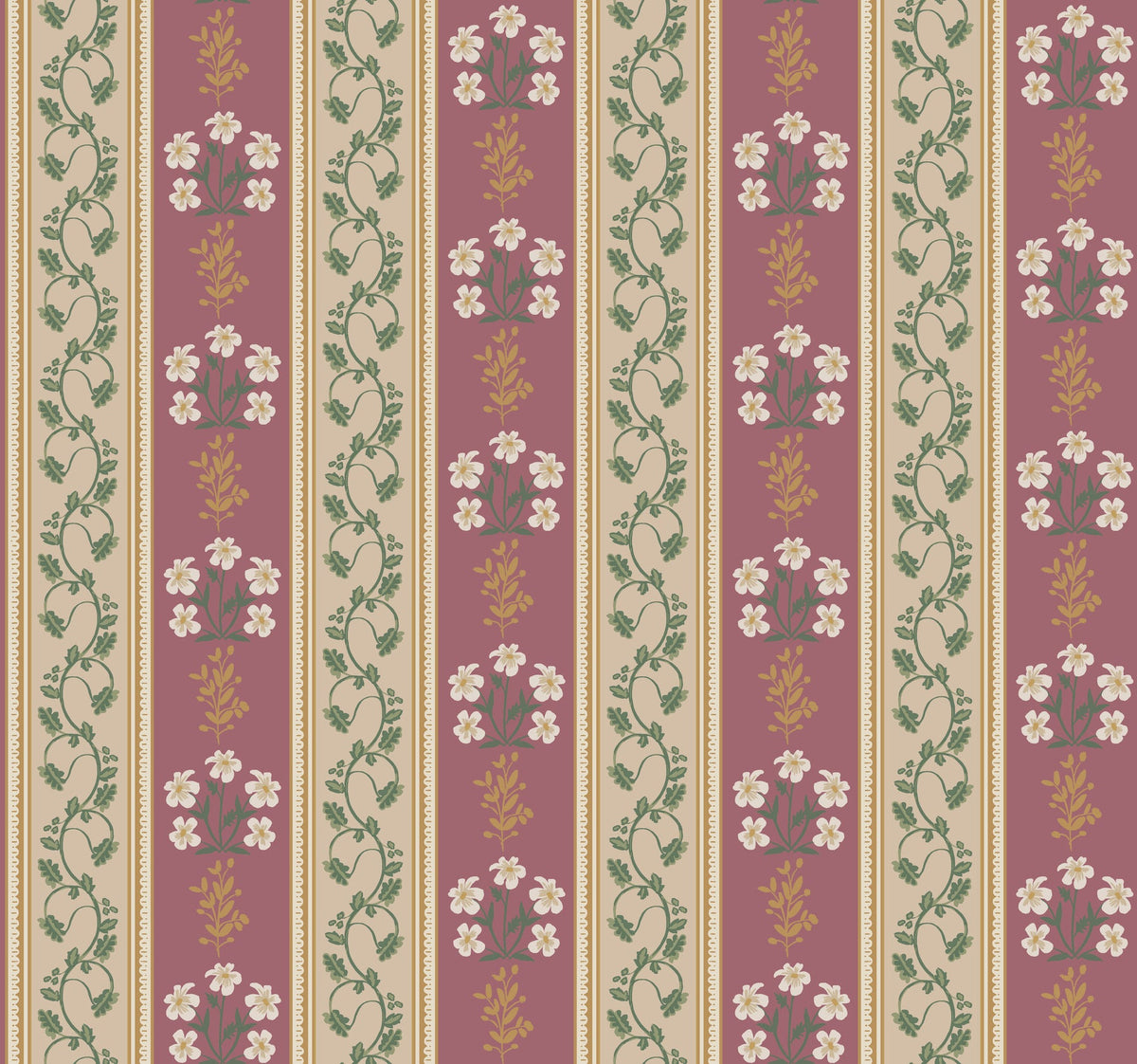 Rifle Paper Co. 4212-84419 Portico Burgundy Wallpaper