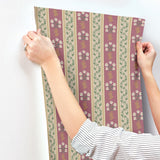 Rifle Paper Co. 4212-84419 Portico Burgundy Wallpaper