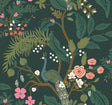 Rifle Paper Co. 4212-84424 Peacock Emerald Wallpaper