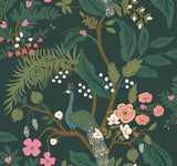 Rifle Paper Co. 4212-84424 Peacock Emerald Wallpaper