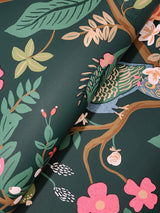Rifle Paper Co. 4212-84424 Peacock Emerald Wallpaper
