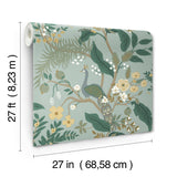 Rifle Paper Co. 4212-84426 Peacock Slate Wallpaper