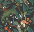 Rifle Paper Co. 4212-84427 Peacock Charcoal Wallpaper