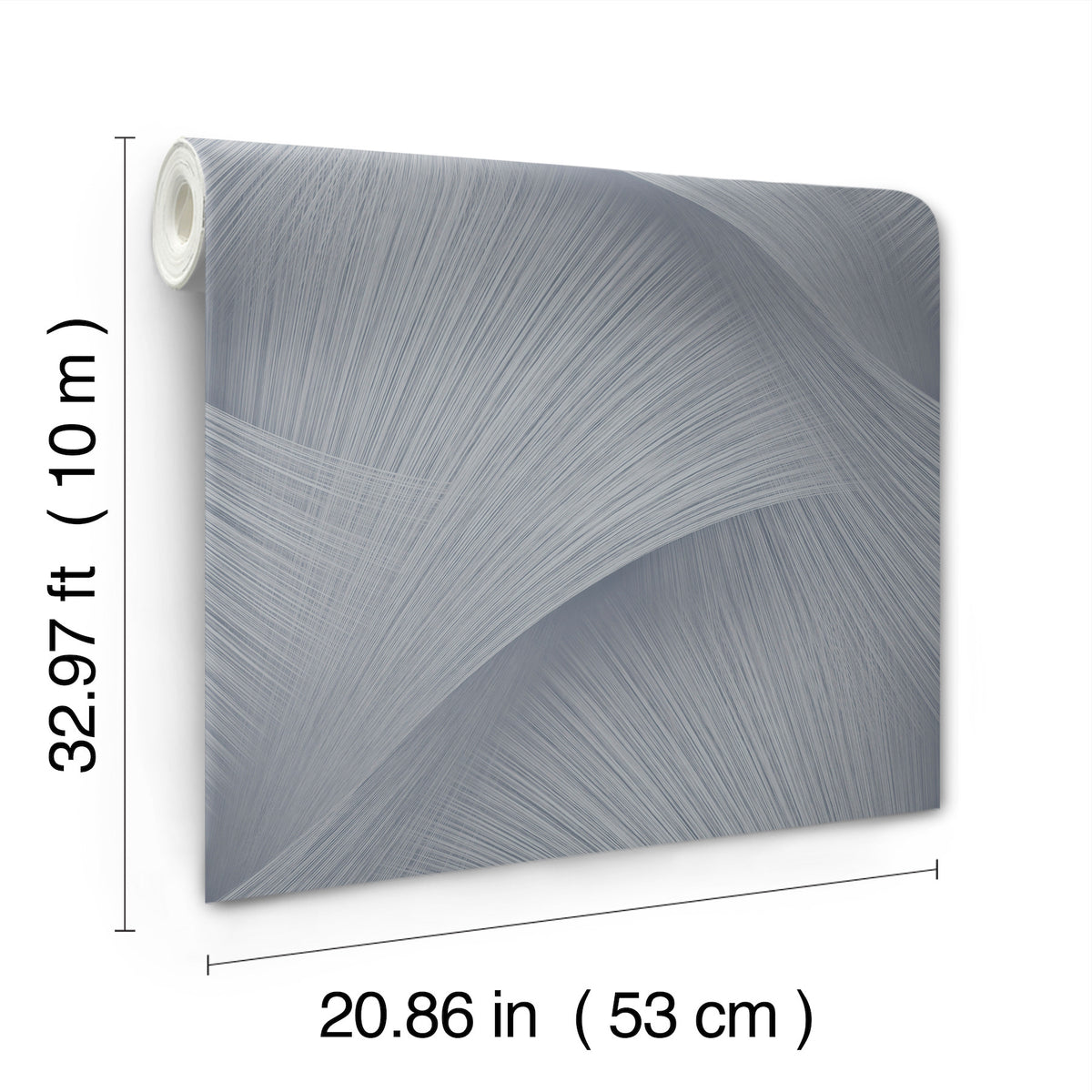 York Wallcoverings Etched Reeds Slate Abstract Wallpaper 422