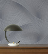 York Wallcoverings Etched Reeds Slate Abstract Wallpaper 422
