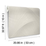 York Wallcoverings Etched Reeds Light Grey Abstract Wallpape