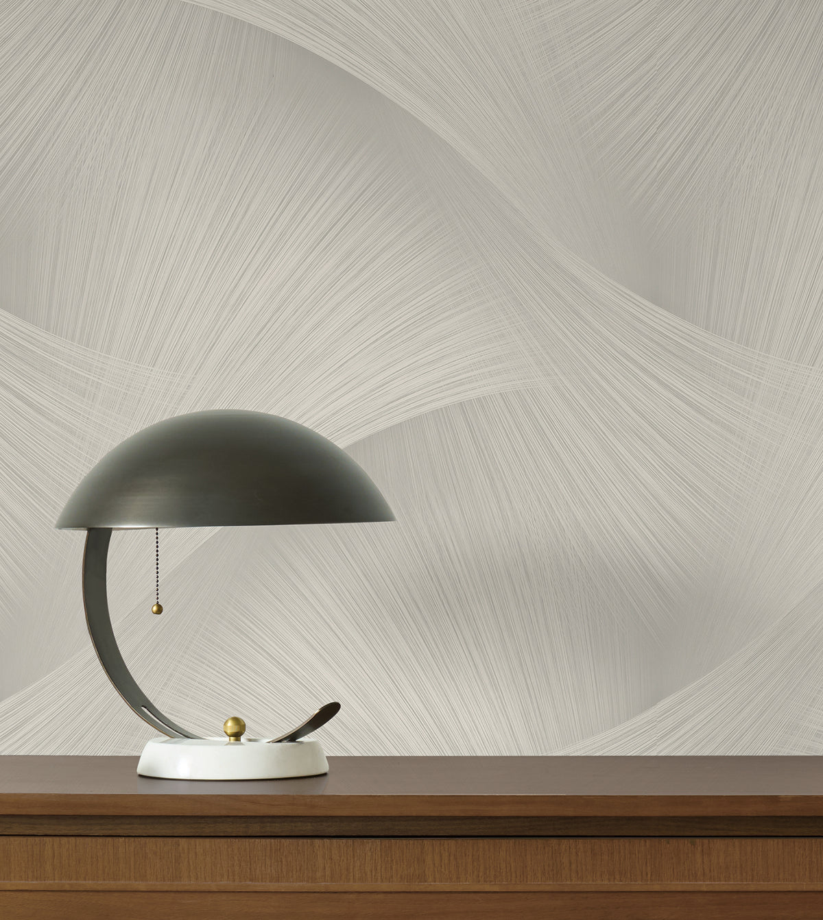 York Wallcoverings Etched Reeds Light Grey Abstract Wallpape