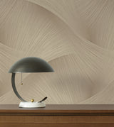 York Wallcoverings Etched Reeds Light Brown Abstract Wallpap