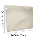 York Wallcoverings Etched Reeds Beige Abstract Wallpaper 422