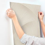 York Wallcoverings Etched Reeds Beige Abstract Wallpaper 422