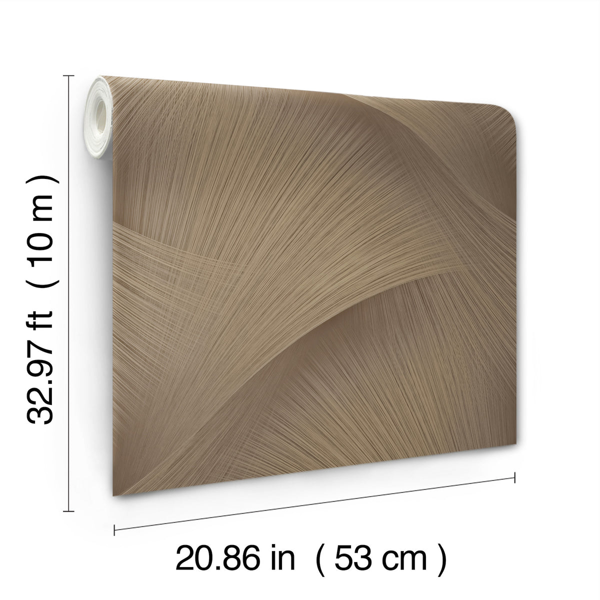 York Wallcoverings Etched Reeds Coffee Abstract Wallpaper 42