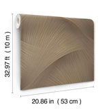 York Wallcoverings Etched Reeds Coffee Abstract Wallpaper 42