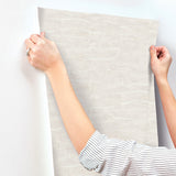 York Wallcoverings Sculpted Burlap Cream Textured Wallpaper 