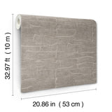 York Wallcoverings Sculpted Burlap Dark Grey Textured Wallpa
